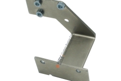 Aluminum busbar with pressed-in nuts