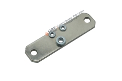 Aluminum busbar with pressed-in nuts