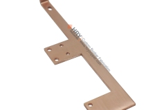 Solid copper busbar with pressed-in bolts