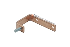 Solid copper busbar with pressed-in bolt