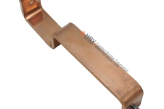 Solid copper busbar with pressed-in bolts