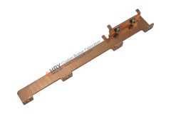 Solid copper busbar with pressed-in bolts