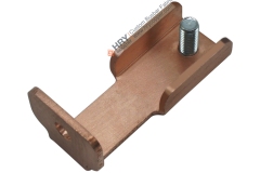 Solid copper busbar with pressed-in bolt