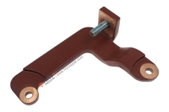 Copper busbar with red insulation