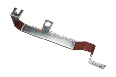 Tin plated copper busbar with red insulation